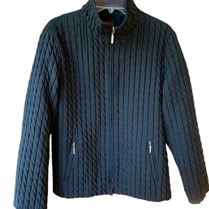 Gallery Black Puffer‎ Zip-up Jacket M